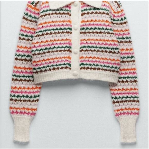 Zara Knit Striped Size S Small Multicoloured Ref: 3859/004 - Picture 5 of 8